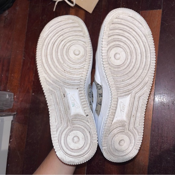 “Vintage” Custom Air Force 1 Sneakers From OneTwelves - Picture 5 of 9